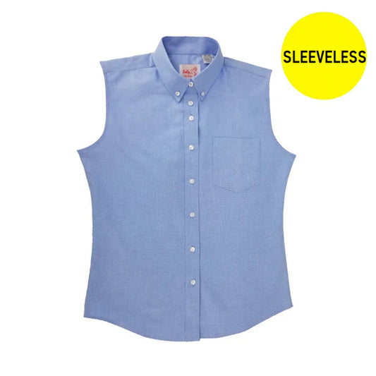 Sleeveless Blue Shirt