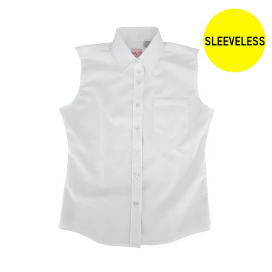 Sleeveless White Shirt