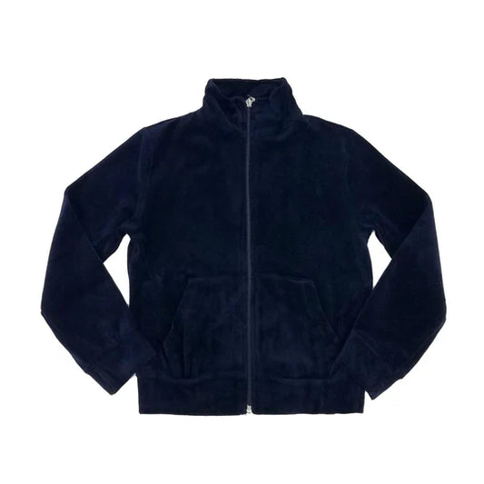 Navy Zip Up Velour 869 - With BYBY Embroidery