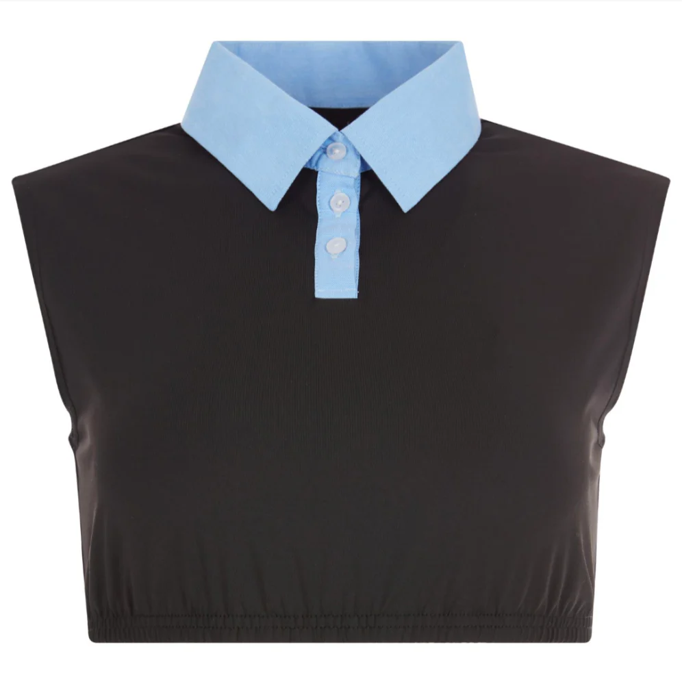 Vikki2 Crop Shell - Light Blue