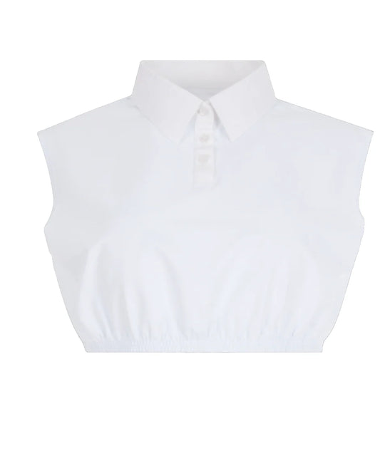 Vikki2 Crop Shell - White